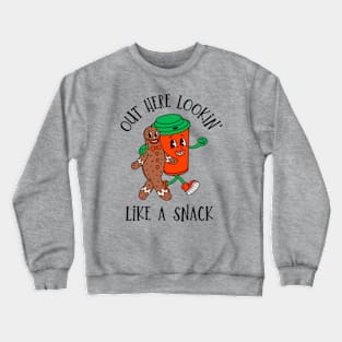 Boujee Looking Like A Snack, Retro Funny Christmas Crewneck Sweatshirt